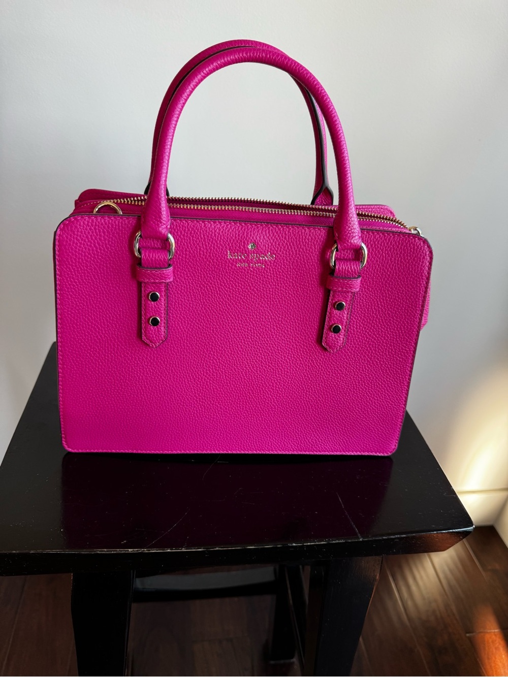 Kate Spade Fuchsia Pink Pebbled Leather Satchel – Never Used